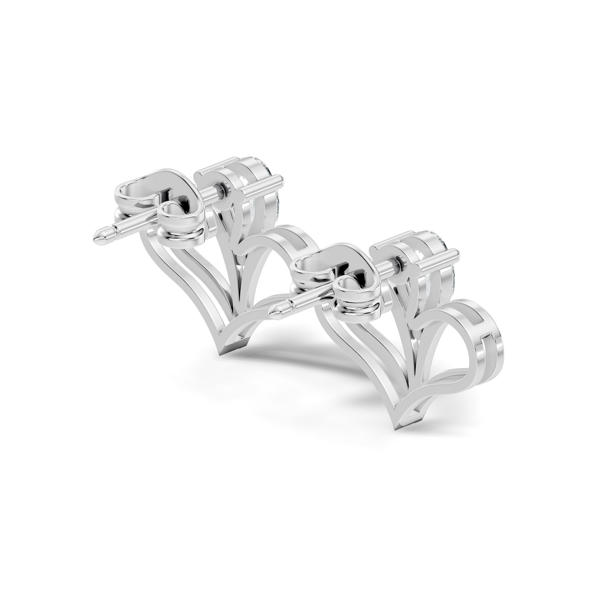 Elegant Pear Cut Lab-Grown Diamond Solitaire Stud Earrings Perfect Gift For Women's - HIGHCARAT DIAMONDS