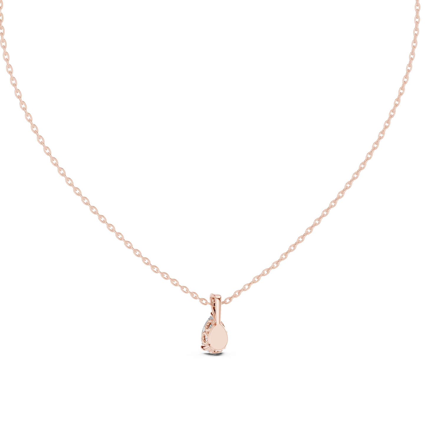 Pear Shape 1.00 Ct New Solitaire Lab Grown Elegance Vintage Style Pendant For Women - HIGHCARAT DIAMONDS