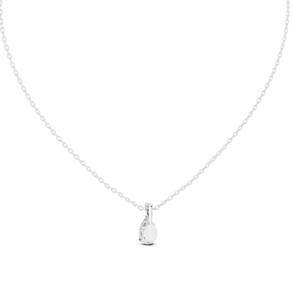 Pear Shape 1.00 Ct New Solitaire Lab Grown Elegance Vintage Style Pendant For Women - HIGHCARAT DIAMONDS