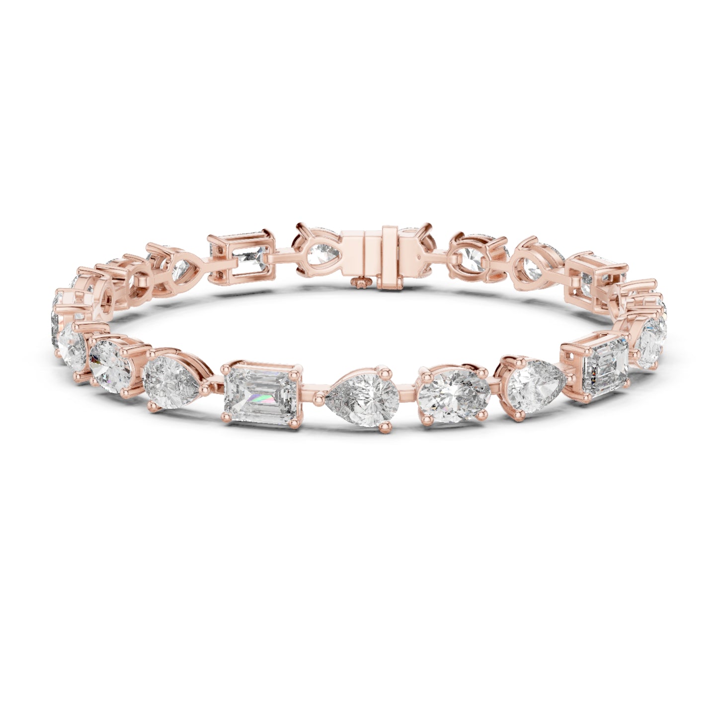 17.08 CT Oval , Pear Or Emerald Cut Top Grade Diamond Antique Delicate Vintage Sparkling Bridesmaid Tennis Bracelet Gift For Her - HIGHCARAT DIAMONDS