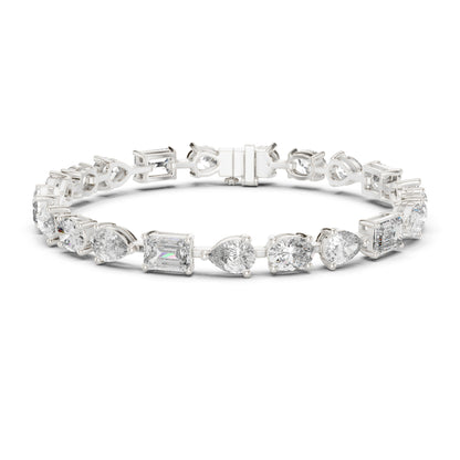 17.08 CT Oval , Pear Or Emerald Cut Top Grade Diamond Antique Delicate Vintage Sparkling Bridesmaid Tennis Bracelet Gift For Her - HIGHCARAT DIAMONDS