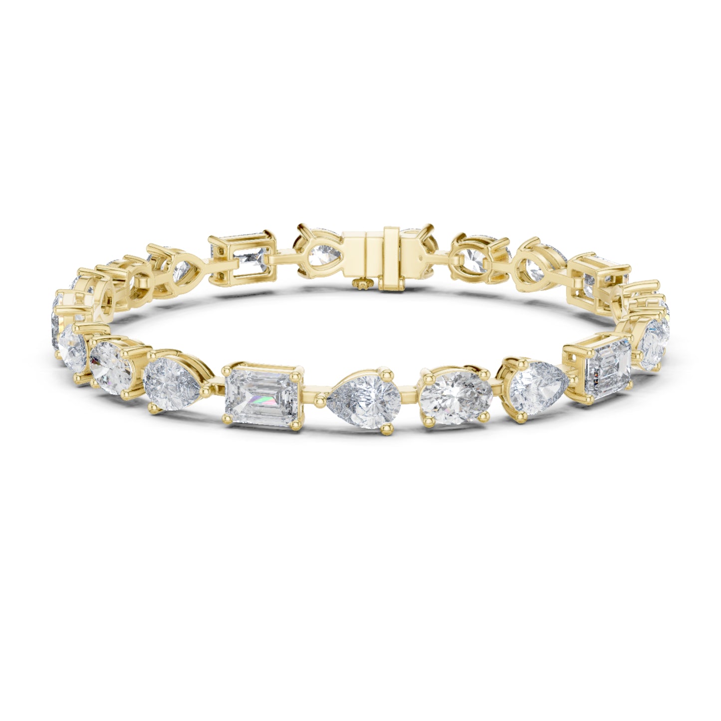 17.08 CT Oval , Pear Or Emerald Cut Top Grade Diamond Antique Delicate Vintage Sparkling Bridesmaid Tennis Bracelet Gift For Her - HIGHCARAT DIAMONDS