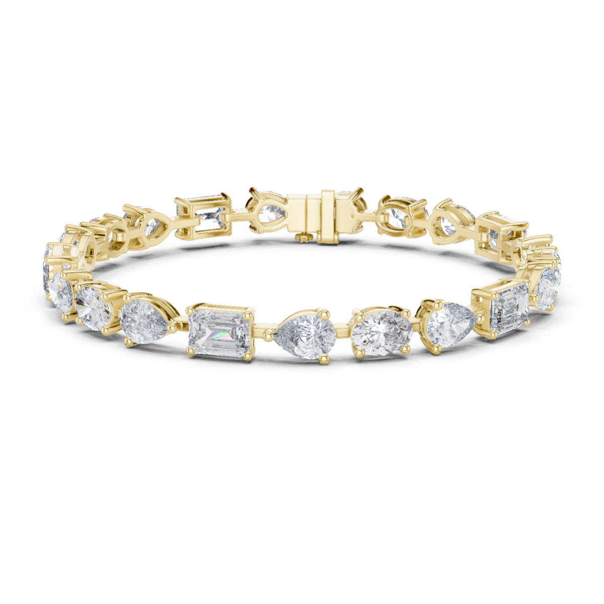 17.08 CT Oval , Pear Or Emerald Cut Top Grade Diamond Antique Delicate Vintage Sparkling Bridesmaid Tennis Bracelet Gift For Her - HIGHCARAT DIAMONDS