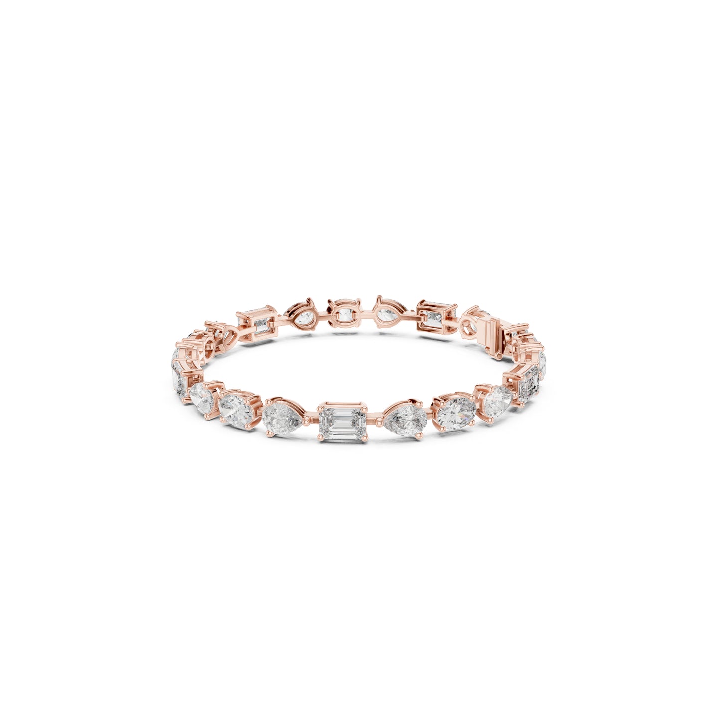 17.08 CT Oval , Pear Or Emerald Cut Top Grade Diamond Antique Delicate Vintage Sparkling Bridesmaid Tennis Bracelet Gift For Her - HIGHCARAT DIAMONDS