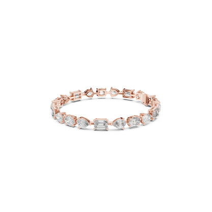 17.08 CT Oval , Pear Or Emerald Cut Top Grade Diamond Antique Delicate Vintage Sparkling Bridesmaid Tennis Bracelet Gift For Her - HIGHCARAT DIAMONDS
