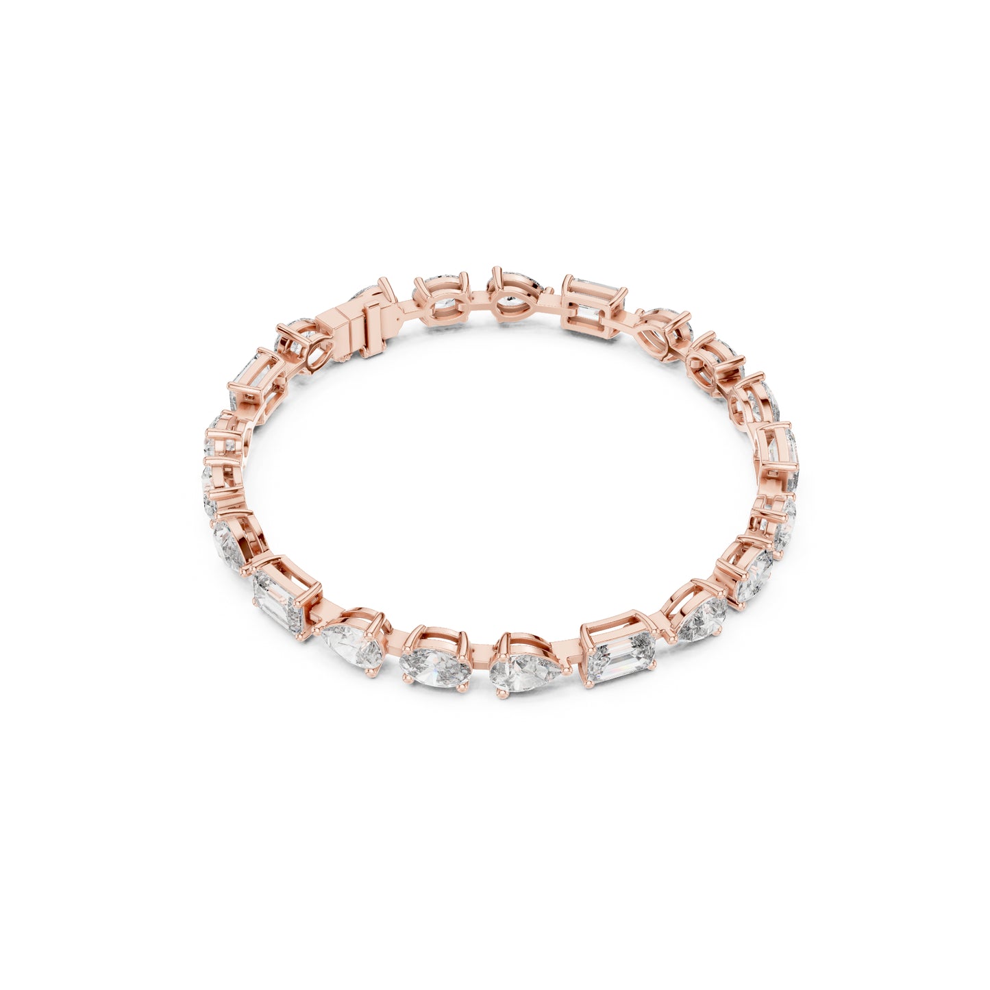17.08 CT Oval , Pear Or Emerald Cut Top Grade Diamond Antique Delicate Vintage Sparkling Bridesmaid Tennis Bracelet Gift For Her - HIGHCARAT DIAMONDS