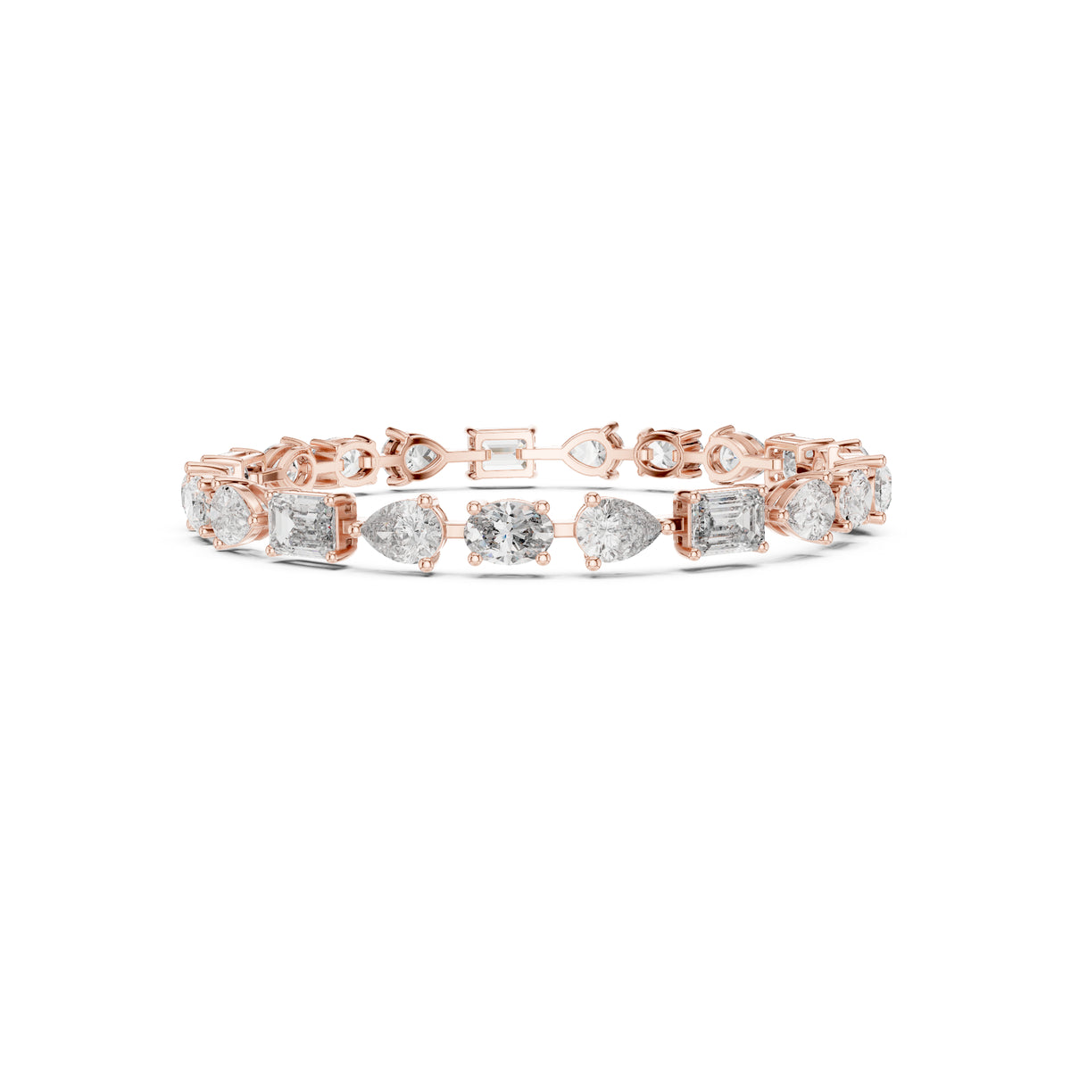 17.08 CT Oval , Pear Or Emerald Cut Top Grade Diamond Antique Delicate Vintage Sparkling Bridesmaid Tennis Bracelet Gift For Her - HIGHCARAT DIAMONDS