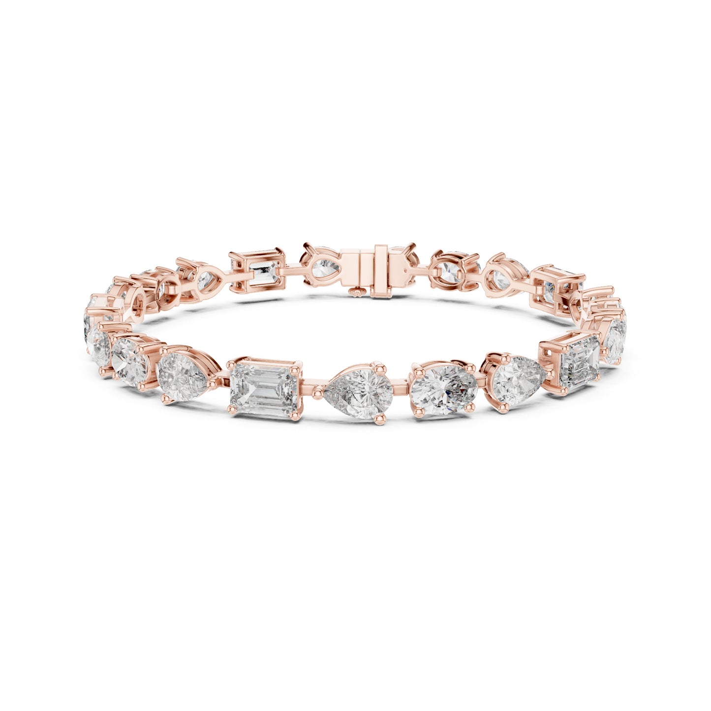 17.08 CT Oval , Pear Or Emerald Cut Top Grade Diamond Antique Delicate Vintage Sparkling Bridesmaid Tennis Bracelet Gift For Her - HIGHCARAT DIAMONDS