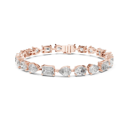 17.08 CT Oval , Pear Or Emerald Cut Top Grade Diamond Antique Delicate Vintage Sparkling Bridesmaid Tennis Bracelet Gift For Her - HIGHCARAT DIAMONDS