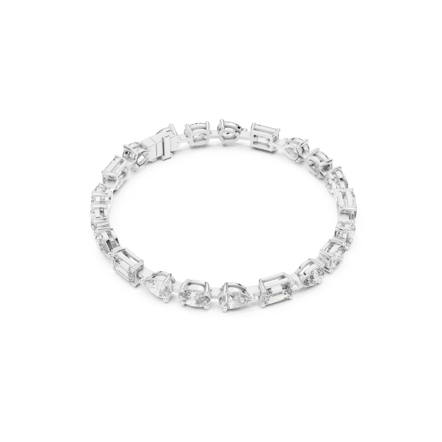 17.08 CT Oval , Pear Or Emerald Cut Top Grade Diamond Antique Delicate Vintage Sparkling Bridesmaid Tennis Bracelet Gift For Her - HIGHCARAT DIAMONDS
