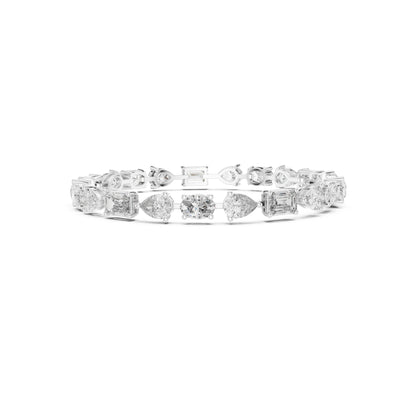 17.08 CT Oval , Pear Or Emerald Cut Top Grade Diamond Antique Delicate Vintage Sparkling Bridesmaid Tennis Bracelet Gift For Her - HIGHCARAT DIAMONDS