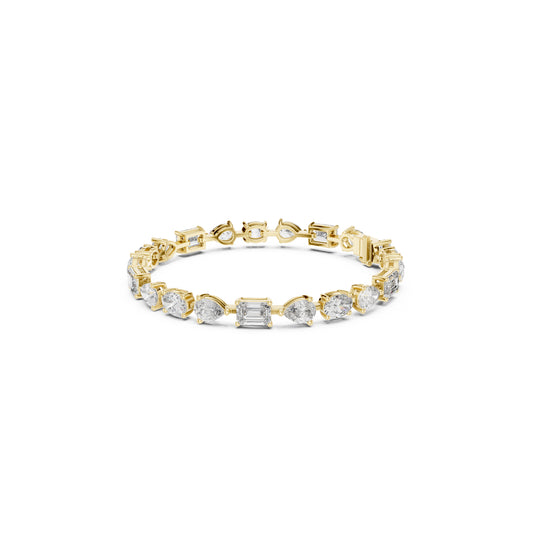 17.08 CT Oval , Pear Or Emerald Cut Top Grade Diamond Antique Delicate Vintage Sparkling Bridesmaid Tennis Bracelet Gift For Her - HIGHCARAT DIAMONDS