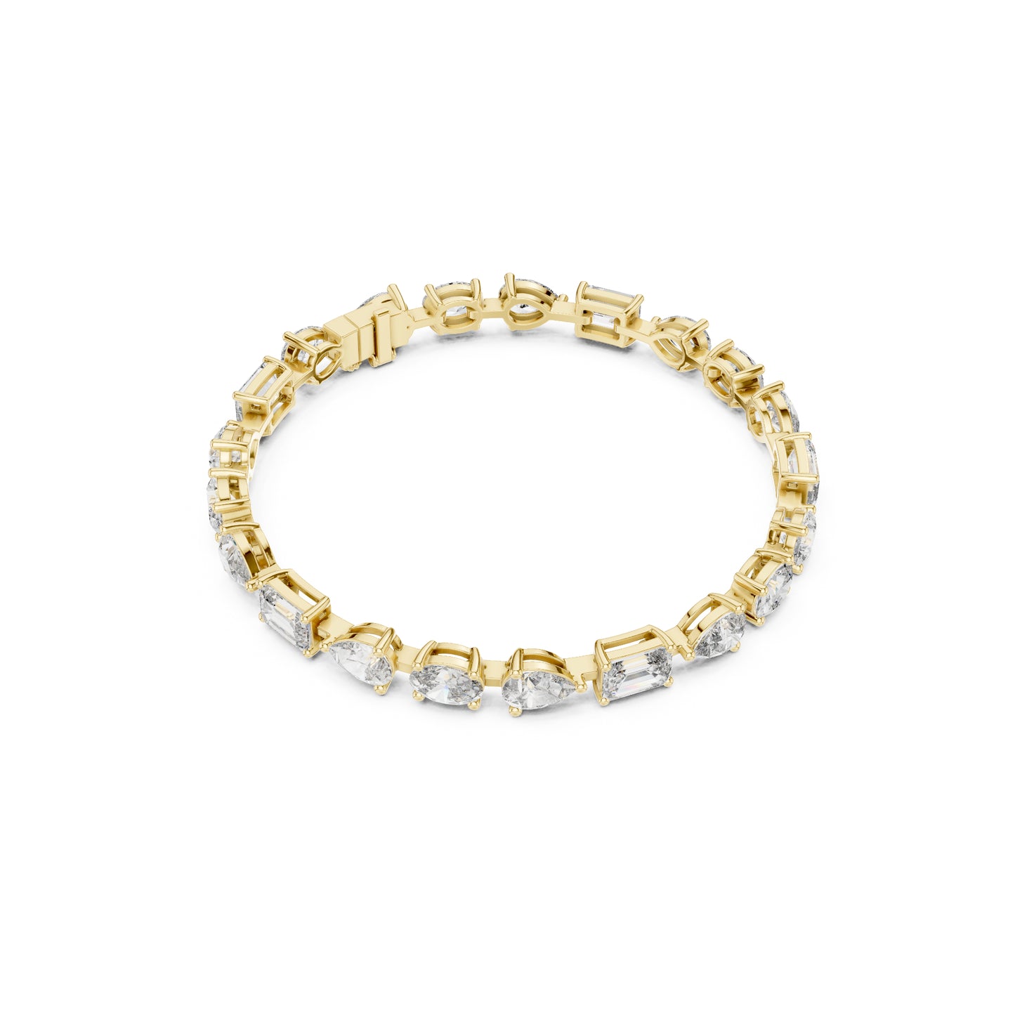 17.08 CT Oval , Pear Or Emerald Cut Top Grade Diamond Antique Delicate Vintage Sparkling Bridesmaid Tennis Bracelet Gift For Her - HIGHCARAT DIAMONDS