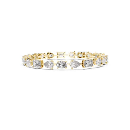 17.08 CT Oval , Pear Or Emerald Cut Top Grade Diamond Antique Delicate Vintage Sparkling Bridesmaid Tennis Bracelet Gift For Her - HIGHCARAT DIAMONDS