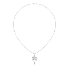 14K Solid Yellow Gold Pendant with 1.87 CT Lab-Grown Pear or Marquise Cut Diamond - HIGHCARAT DIAMONDS