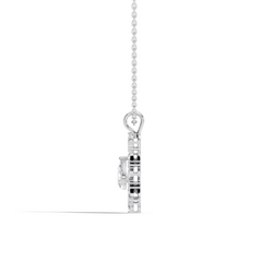 Vintage 1.30 CT Pear Cut Labgrown Diamond Pendant Necklace In 14K Gold Jewelry - HIGHCARAT DIAMONDS