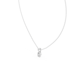Elegant Pear Cut Labgrown Diamond Solitaire Pendant For Her In 14K Solid Yellow Gold - HIGHCARAT DIAMONDS