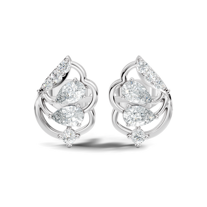 Pear, Round Shape 14k Solid Gold Natural, Lab grown Both Diamond Available Diamond Ring For Her - HIGHCARAT DIAMONDS