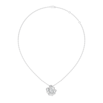 Elegant 1.52 CT Pear Cut Lab-Grown Diamond Pendant in Round Rose Gold Perfect Gift for Her - HIGHCARAT DIAMONDS