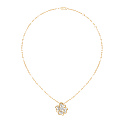 Elegant 1.52 CT Pear Cut Lab-Grown Diamond Pendant in Round Rose Gold Perfect Gift for Her - HIGHCARAT DIAMONDS