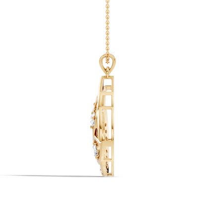 Elegant 1.20  CT Round Cut Lab-Grown Diamond Pendant Unique Pendant Jewelry Anniversary Gift For Her - HIGHCARAT DIAMONDS