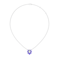 Vintage Pear Cut Labgrown Diamond Pendant With 14K White Gold Delicate Minimalist Jewelry For Her - HIGHCARAT DIAMONDS