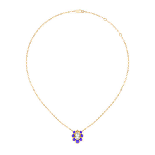 Vintage Pear Cut Labgrown Diamond Pendant With 14K White Gold Delicate Minimalist Jewelry For Her - HIGHCARAT DIAMONDS