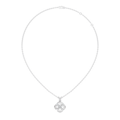 Ecofriendly Gift For Her Vintage Round Cut Diamond Pendant in 14K Gold - HIGHCARAT DIAMONDS