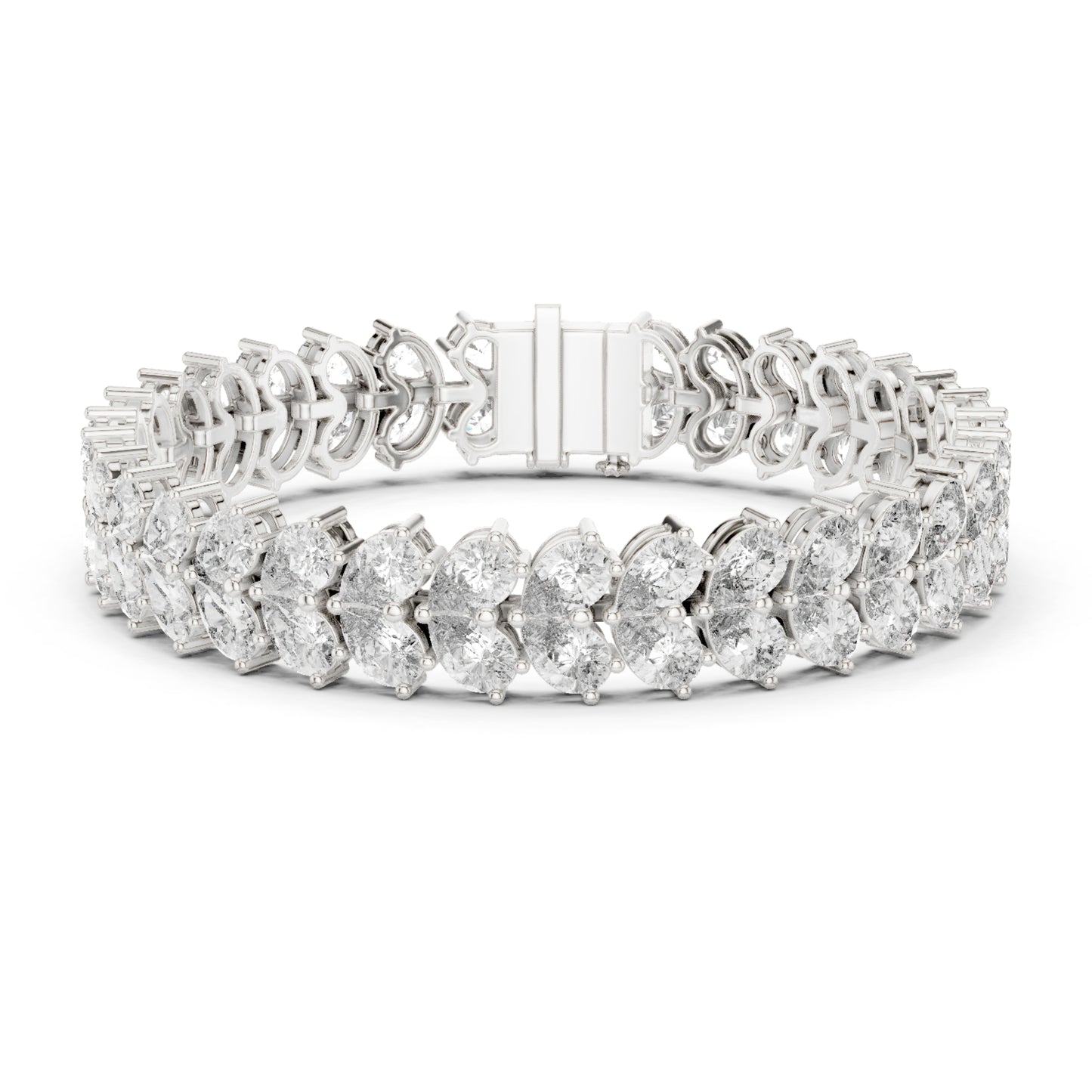 17.58 CT  pear Cut Top Grade Diamond Unique Simple Delicate Cluster Tennis Bracelet Gift For Her - HIGHCARAT DIAMONDS