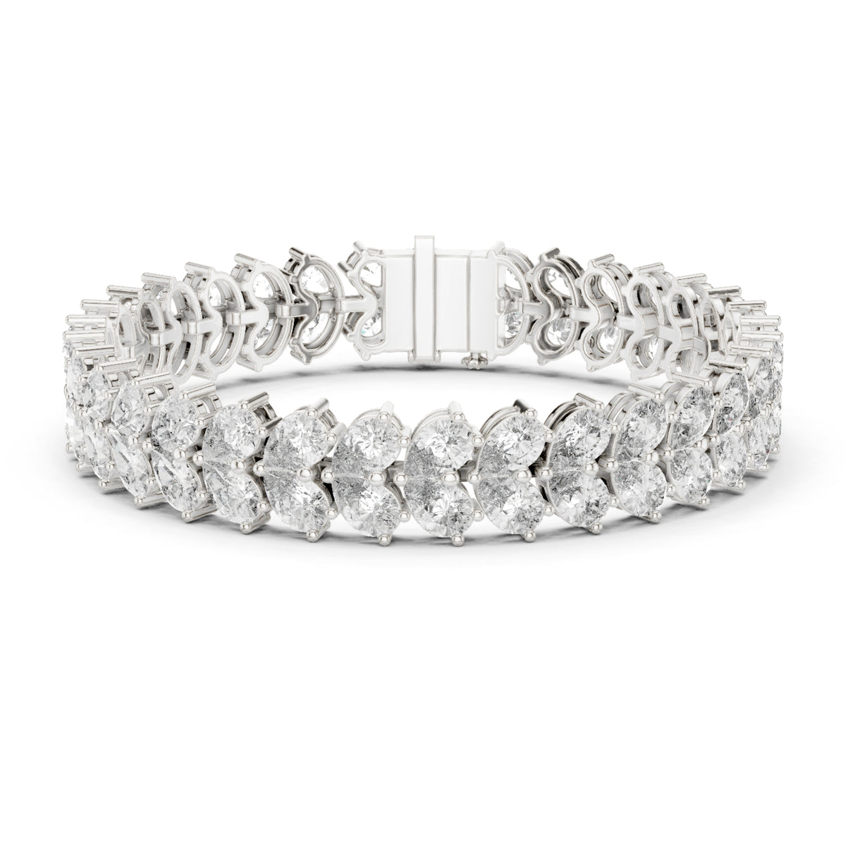 17.58 CT  pear Cut Top Grade Diamond Unique Simple Delicate Cluster Tennis Bracelet Gift For Her - HIGHCARAT DIAMONDS