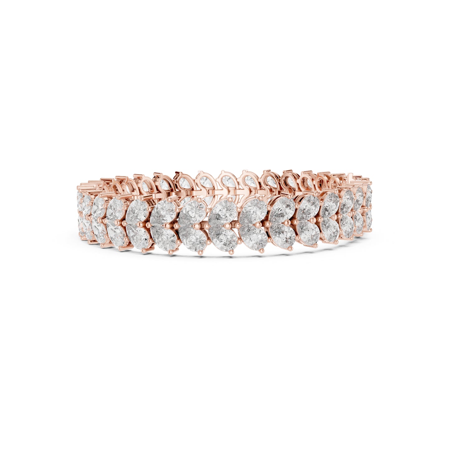 17.58 CT  pear Cut Top Grade Diamond Unique Simple Delicate Cluster Tennis Bracelet Gift For Her - HIGHCARAT DIAMONDS