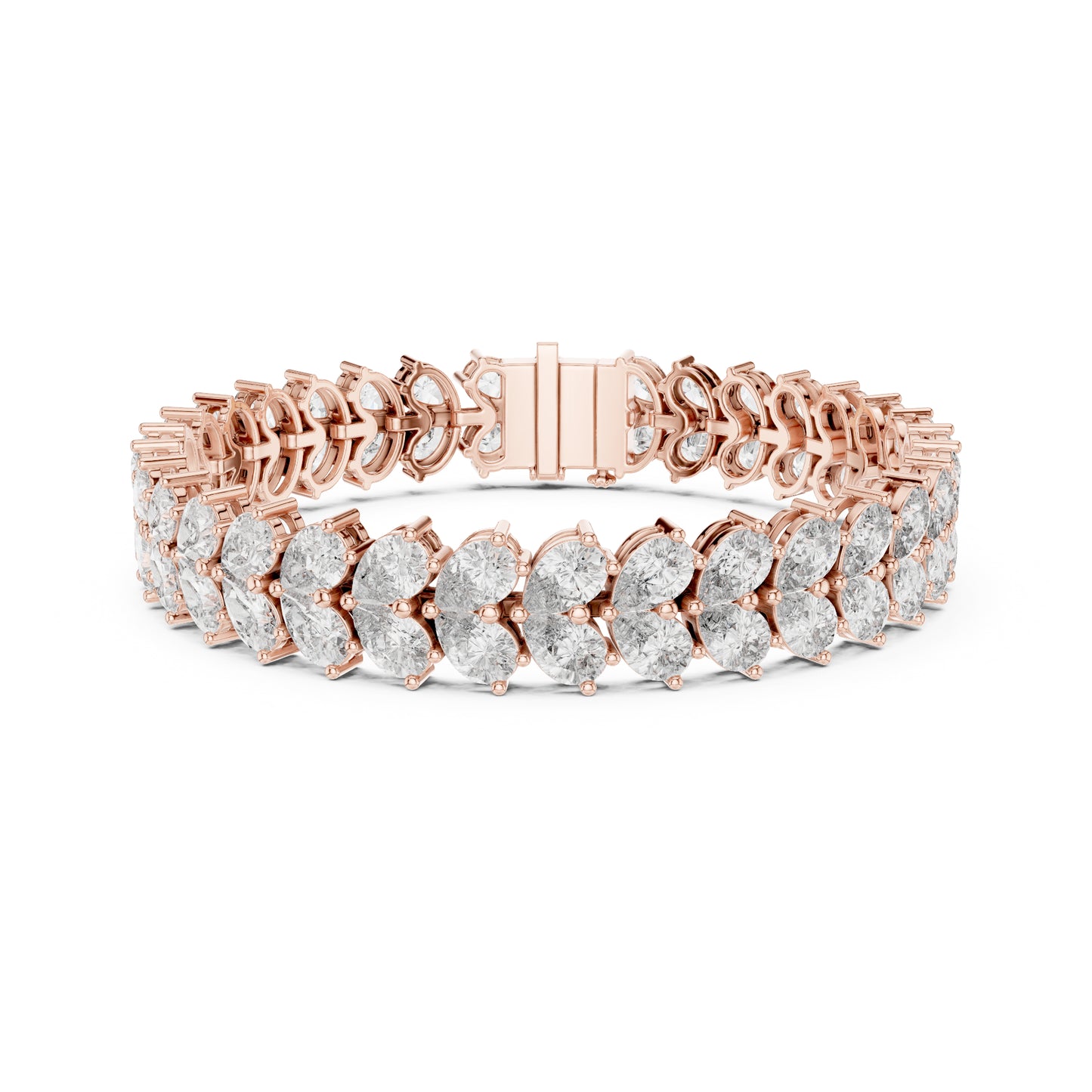 17.58 CT  pear Cut Top Grade Diamond Unique Simple Delicate Cluster Tennis Bracelet Gift For Her - HIGHCARAT DIAMONDS