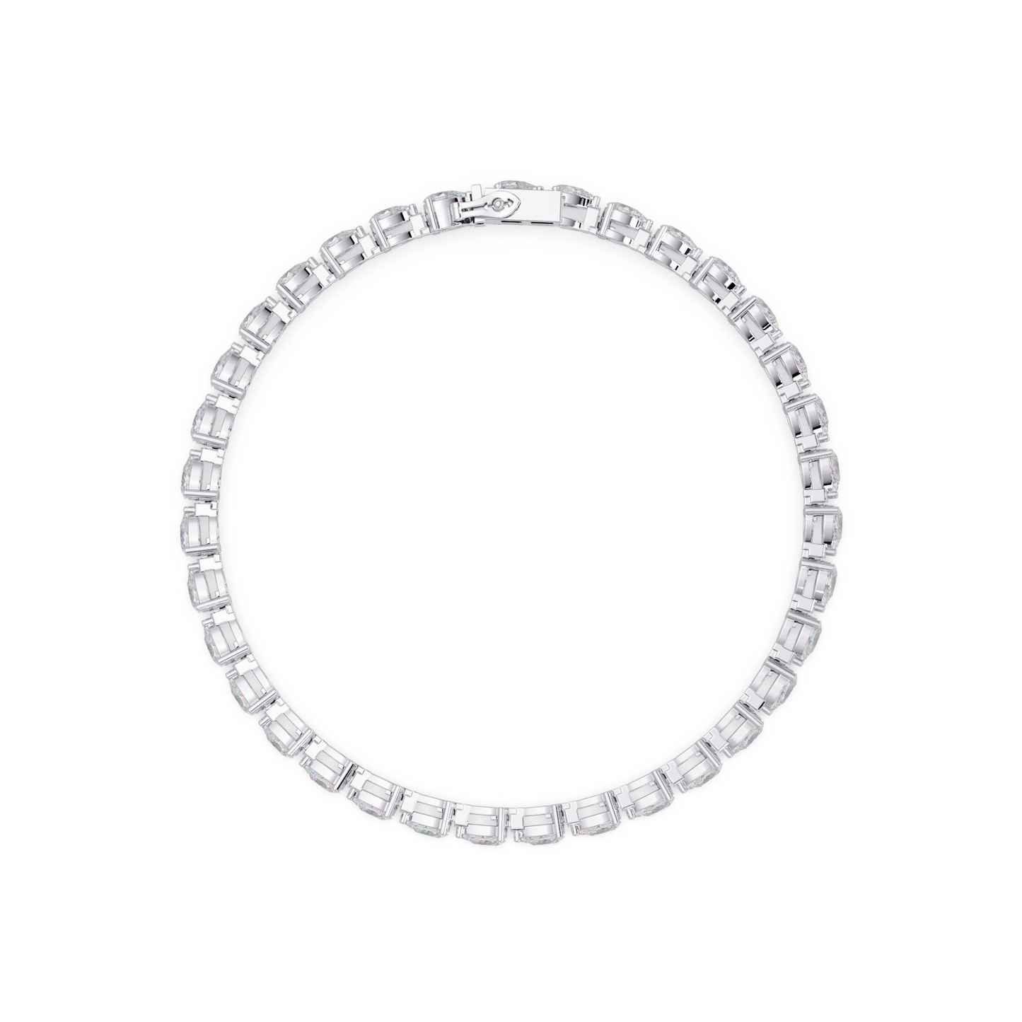 Pear Shape Lab Grown Diamond Tennis Bracelet - HIGHCARAT DIAMONDS