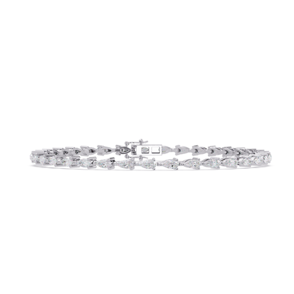 Pear Shape Lab Grown Diamond Tennis Bracelet - HIGHCARAT DIAMONDS