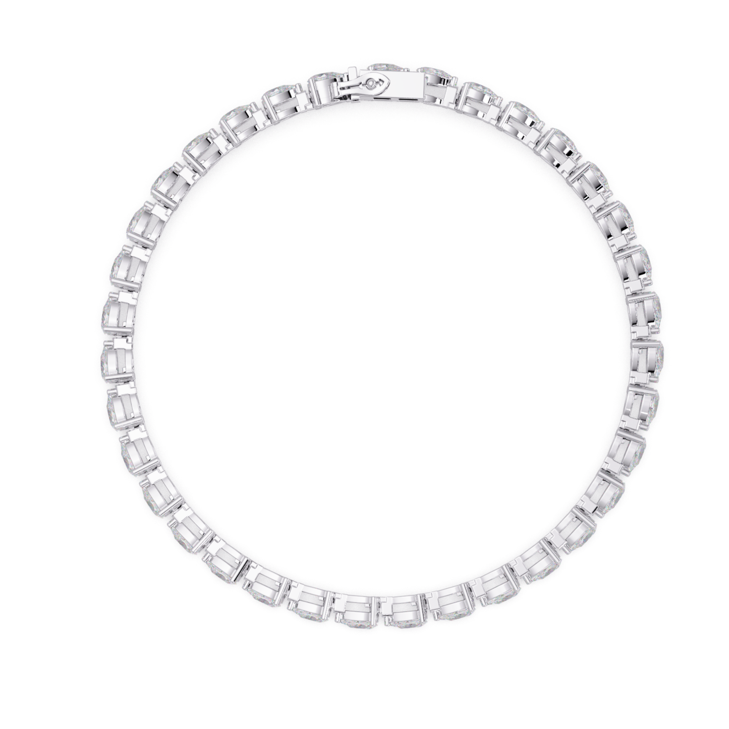 Pear Shape Lab Grown Diamond Tennis Bracelet - HIGHCARAT DIAMONDS