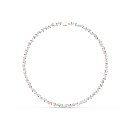 Pear Shape Lab Grown Diamond Tennis Necklace - HIGHCARAT DIAMONDS