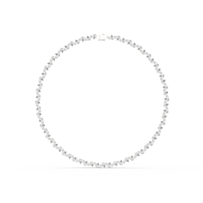 Pear Shape Lab Grown Diamond Tennis Necklace - HIGHCARAT DIAMONDS