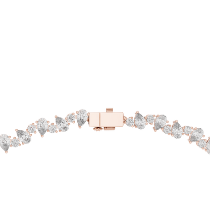 Pear Shape Lab Grown Diamond Tennis Necklace - HIGHCARAT DIAMONDS
