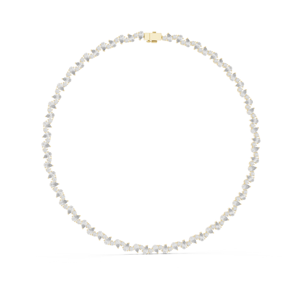 Pear Shape Lab Grown Diamond Tennis Necklace - HIGHCARAT DIAMONDS
