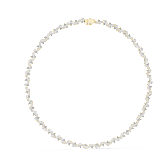 Pear Shape Lab Grown Diamond Tennis Necklace - HIGHCARAT DIAMONDS