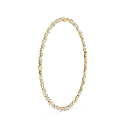 Pear Shape Lab Grown Diamond Tennis Necklace - HIGHCARAT DIAMONDS