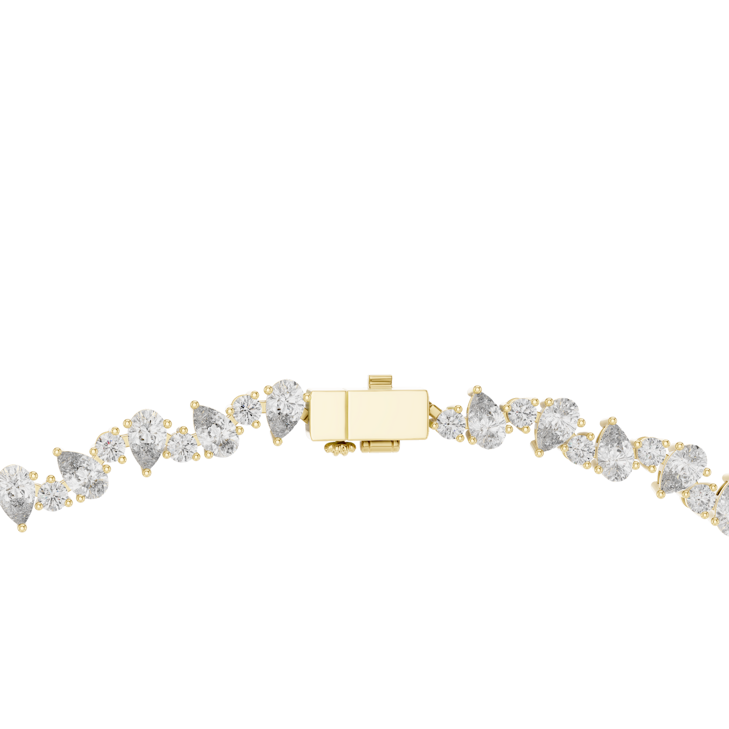 Pear Shape Lab Grown Diamond Tennis Necklace - HIGHCARAT DIAMONDS