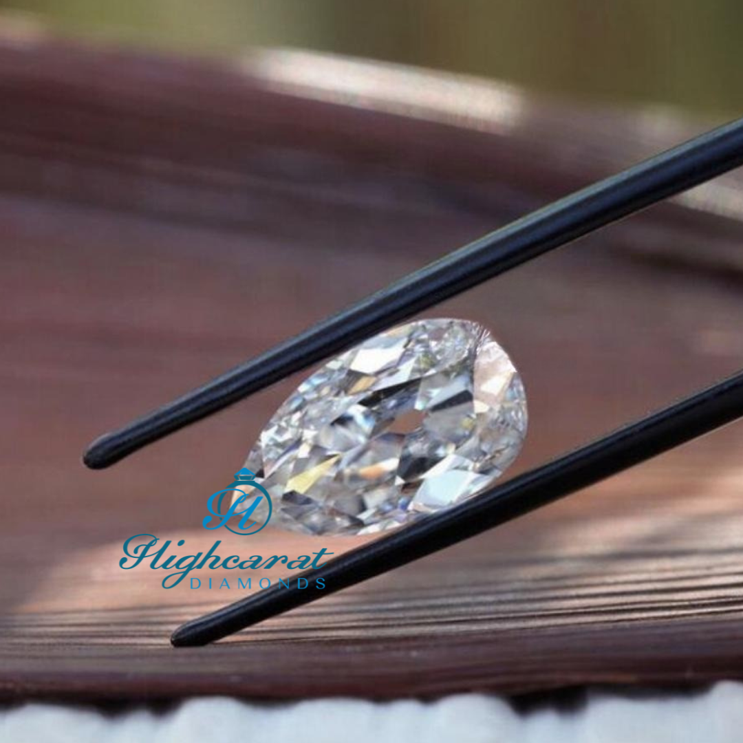 Pear Shape Old European Cut Diamond For Shinning Every Wear New Style Jewelry - HIGHCARAT DIAMONDS