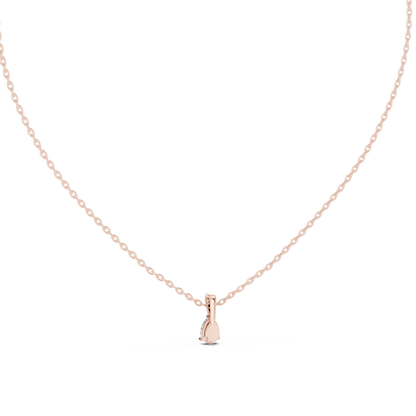 Classic 0.50 Ct Pear Cut Labgrown Diamond Solitaire Pendant For Her In 18K Solid Yellow Gold - HIGHCARAT DIAMONDS