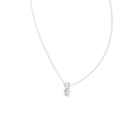 1.00 Ct Pear Shape Lab Grown Diamond Pendant Top View