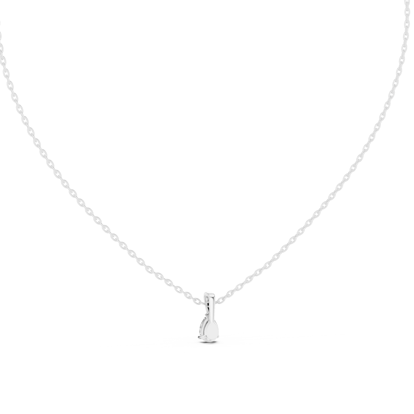 Classic 0.50 Ct Pear Cut Labgrown Diamond Solitaire Pendant For Her In 18K Solid Yellow Gold - HIGHCARAT DIAMONDS