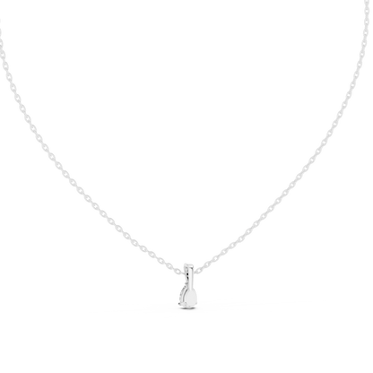 Classic 0.50 Ct Pear Cut Labgrown Diamond Solitaire Pendant For Her In 18K Solid Yellow Gold - HIGHCARAT DIAMONDS