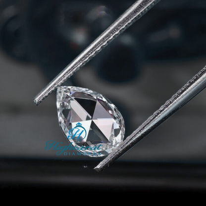 Pear Shape Rose Cut Lab Grown Diamond Very Sparkle Use For Diamond Pendant For Female - HIGHCARAT DIAMONDS