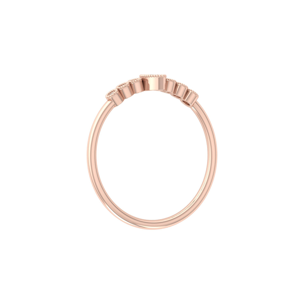 Pear Shaped Lab Grown Diamond Halo Minimal Promise Ring - HIGHCARAT DIAMONDS