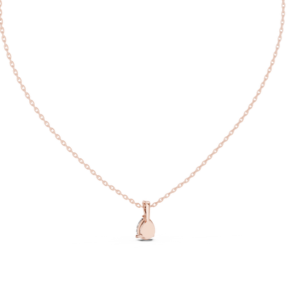 1.00 Ct Pear Cut Labgrown Diamond Soliatire Pendant For Her In 14K Solid Gold - HIGHCARAT DIAMONDS